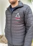 jaqueta personalizada puffer uniforme em nylon com fibra pedido minimo 4 und dyanjo