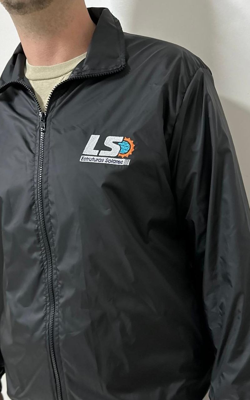 jaqueta corta vento personalizada em nylon repele agua dyanjo