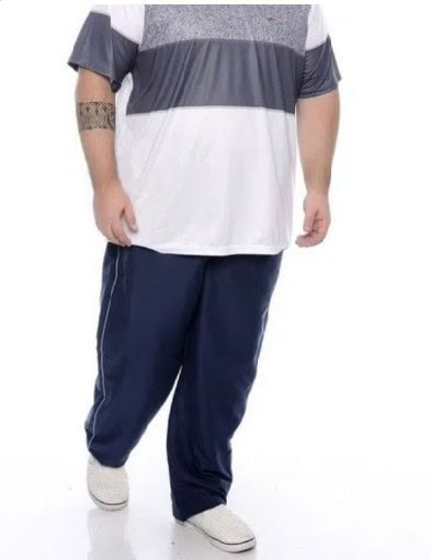 calÇa plus size tactel com forro friso lateral dyanjo (cópia)