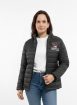 jaqueta personalizada puffer feminina uniforme em nylon com fibra pedido minimo 4 und dyanjo