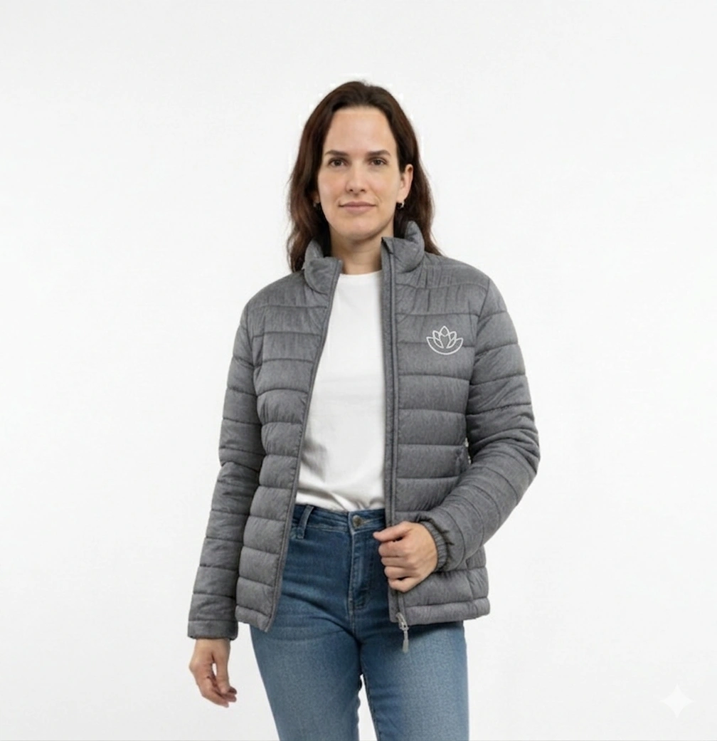 jaqueta personalizada puffer feminina uniforme em nylon com fibra pedido minimo 4 und dyanjo jaqueta personalizada puffer feminina uniforme em nylon com fibra pedido minimo 4 und dyanjo