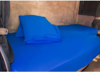 lençol para caminhão + 2 fronhas em micro percal caminhoneiro dyanjo