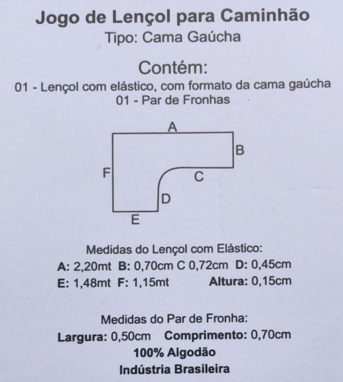 lençol para caminhão + 2 fronhas em malha 100% algodão caminhoneiro dyanjo lençol para caminhão + 2 fronhas em malha 100% algodão caminhoneiro dyanjo
