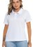 camiseta gola polo feminina bordada uniforme personalizada em pv anti pilling dyanjo