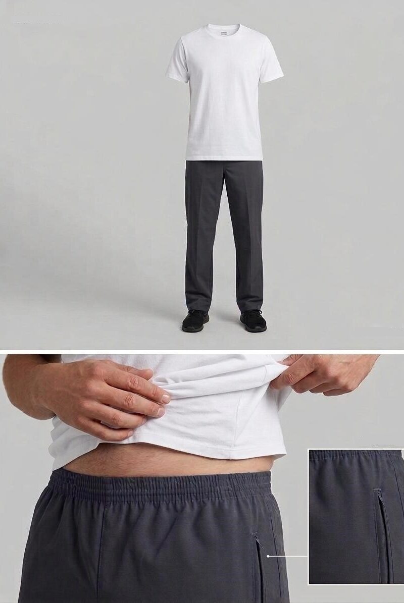 calça sarja brim masculina dyanjo