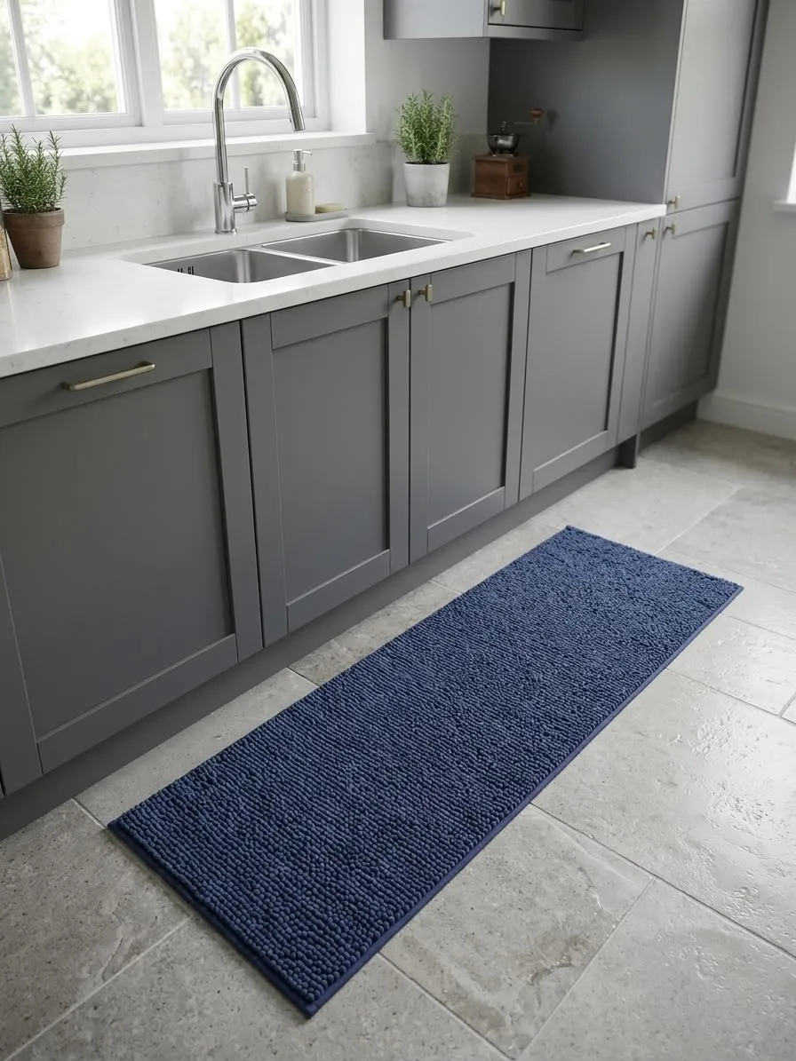 tapete passadeira antiderrapante bolinha 40x100cm banheiro cozinha quarto corredor
